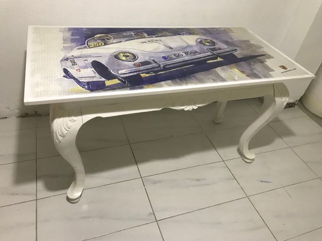 Tavolo da ufficio barocco vintage