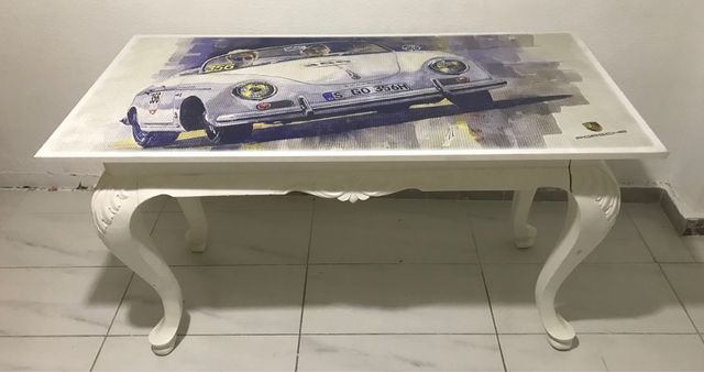 Tavolo da ufficio barocco vintage