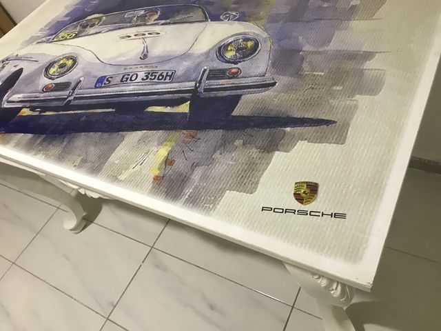 Tavolo da ufficio barocco vintage