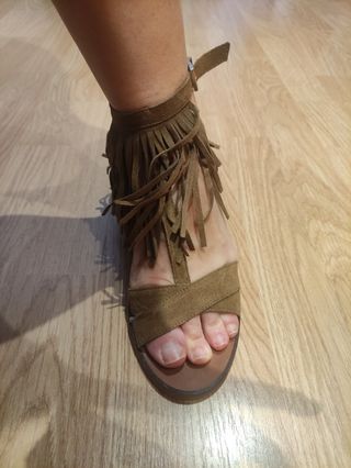 Sandalias de piel