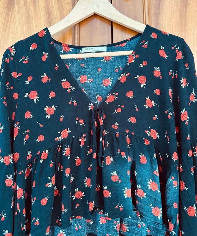 Blusa de volantes de Pull&Bear