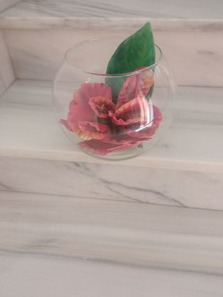 jarrón flores secas