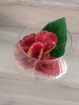 jarrón flores secas