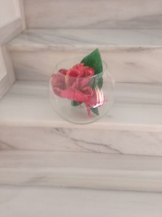 jarrón flores secas