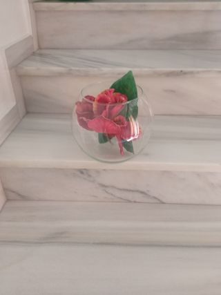 jarrón flores secas