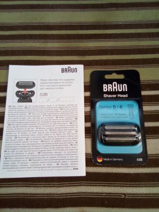 AFEITADORA BRAUN Y CABEZAL RECARGABLE