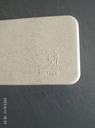 Cubiertos de bambú ecológicos.