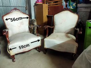 Pareja de sillones para restaurar