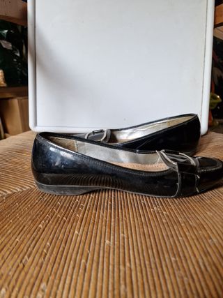 monolítica bailarina zapato charol negro 39