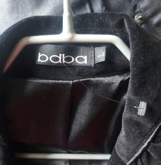 Chaqueta negra de ante Baba talla L