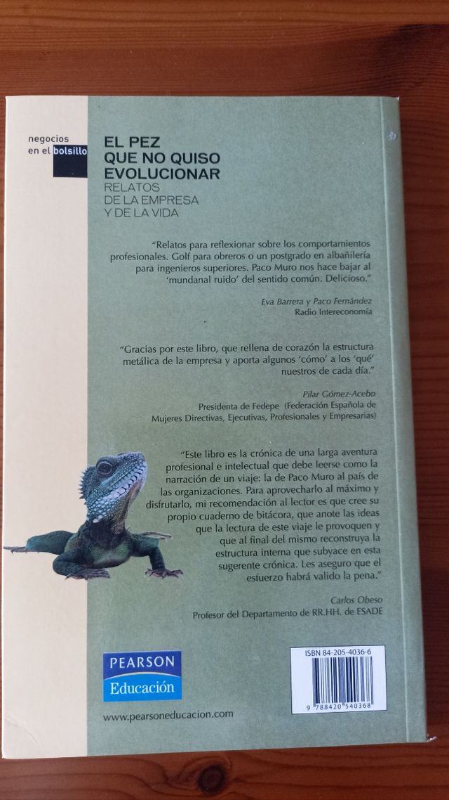 "El pez que no quiso evolucionar" Paco Muro