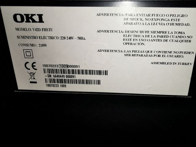 tv Oki de 50"