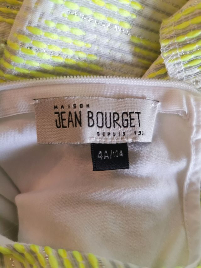 Vestido niña marca Jean Bourget talla 4.