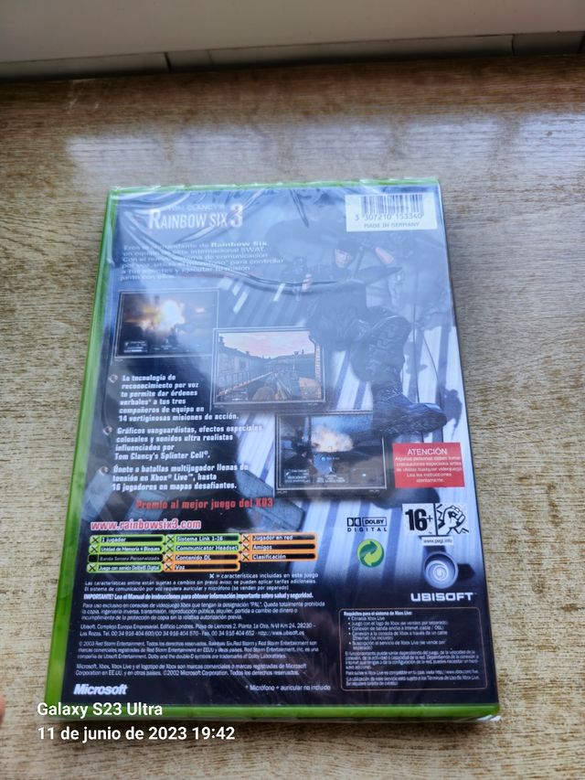 RAINBOW SIX 3 PRECINTADO XBOX 