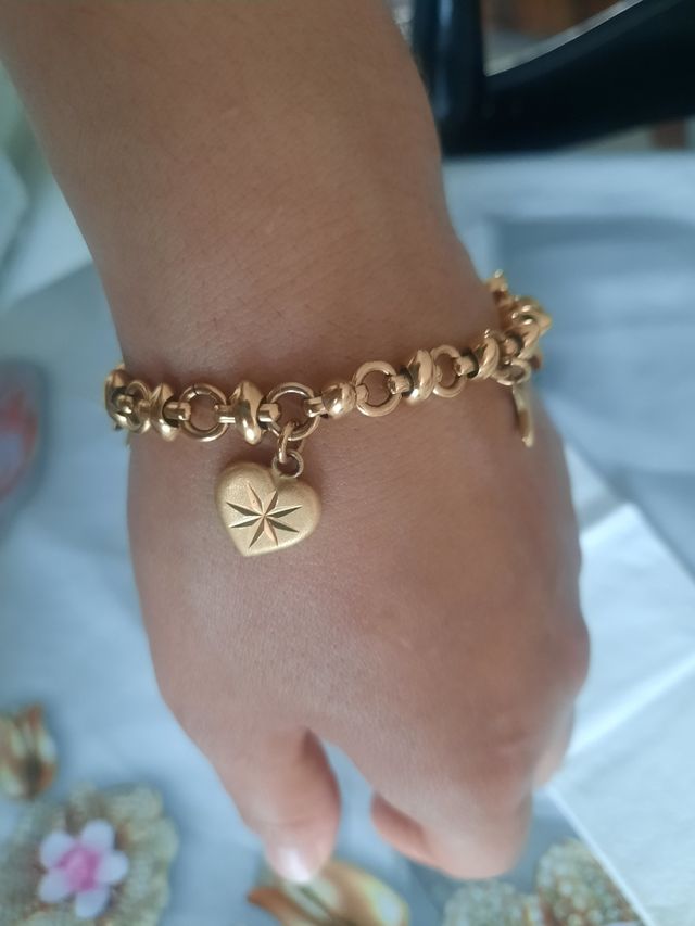 Bracciale placcato in oro 24 carati