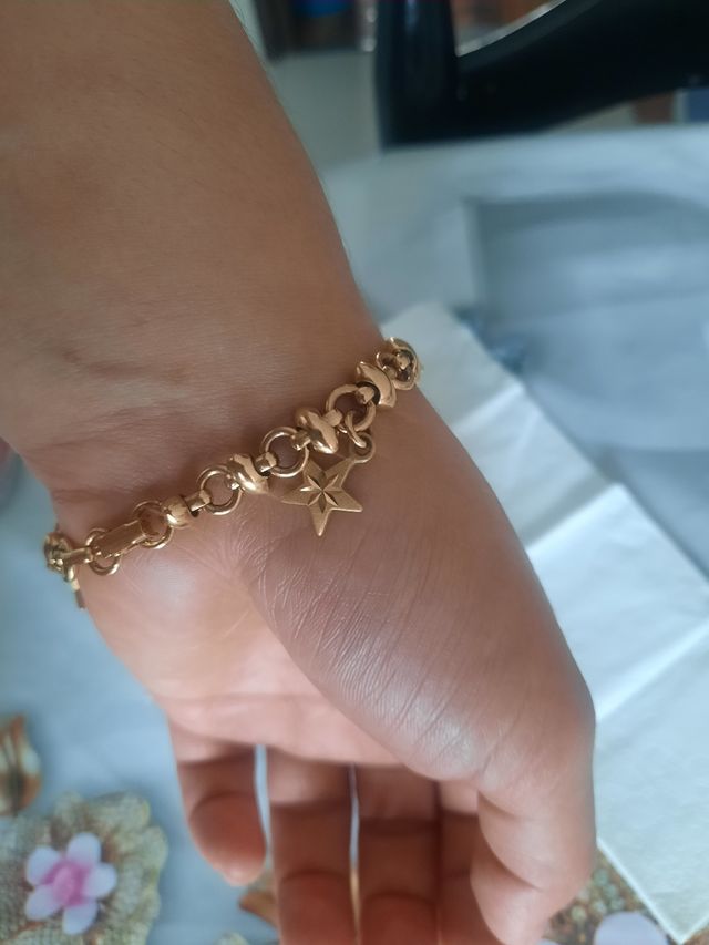 Bracciale placcato in oro 24 carati