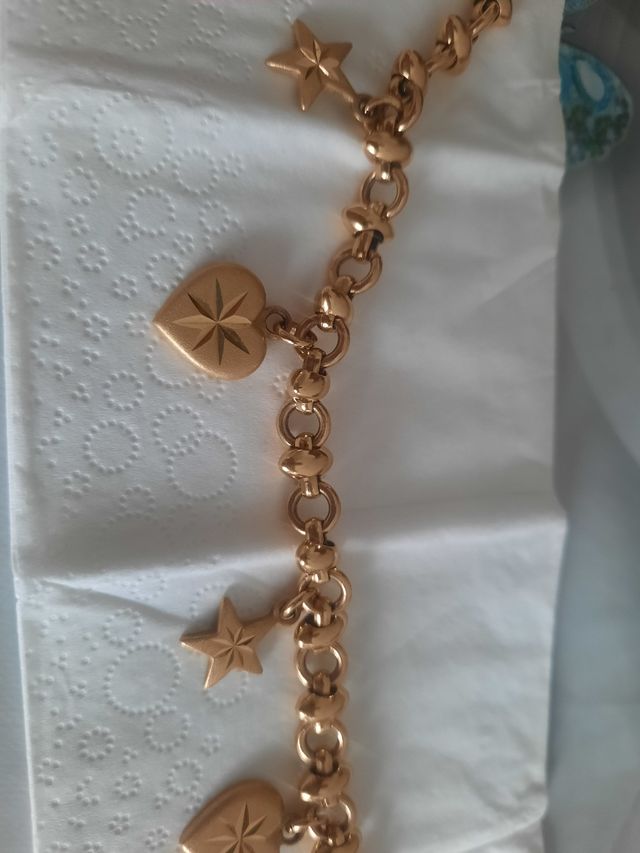 Bracciale placcato in oro 24 carati