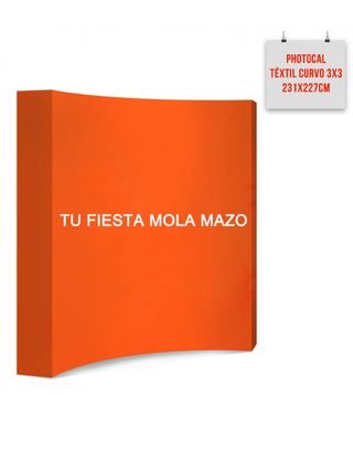 Photocall Textil 3×3 Curvo