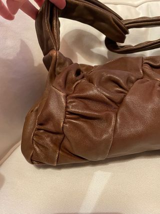 Bolso piel marrón Purificación Garcia 