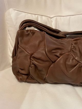 Bolso piel marrón Purificación Garcia 