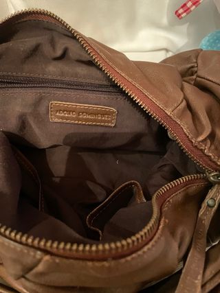 Bolso piel marrón Purificación Garcia 