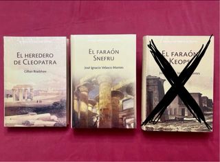 Lote novela histórica de Egipto Editorial RBA