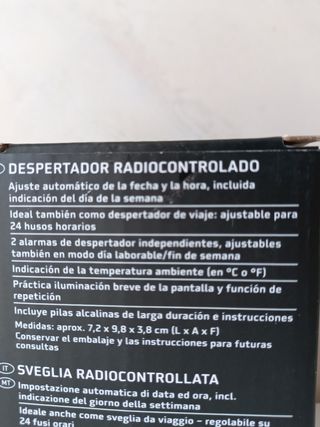DESPERTADOR DE VIAJE
