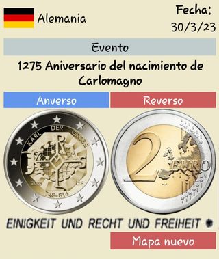 Moneda conmemorativa de 2 euros Alemania 2023