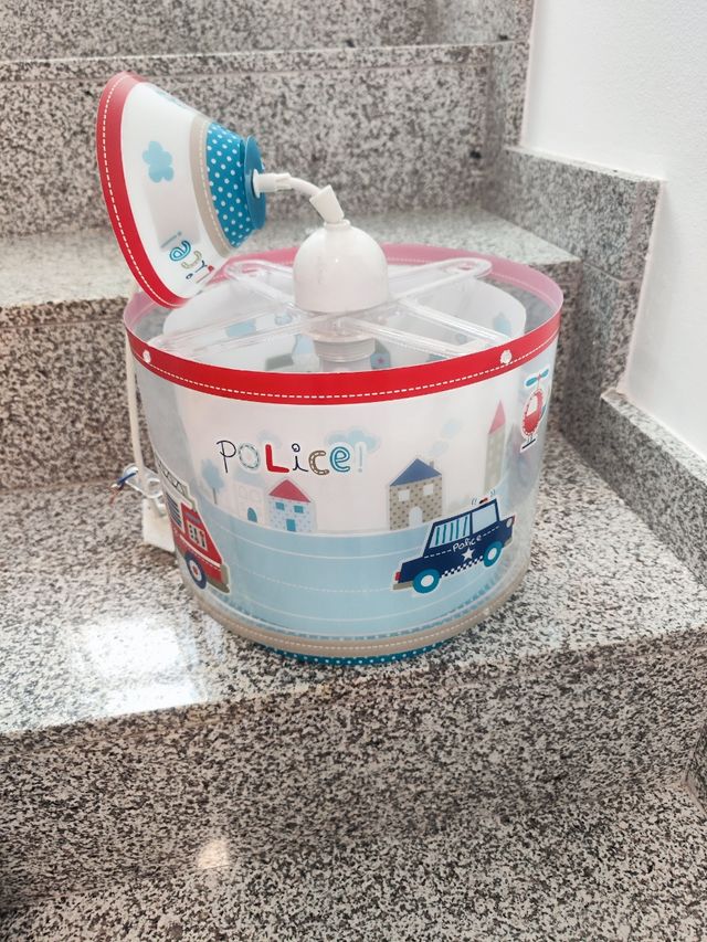 Lampara techo infantil Policia