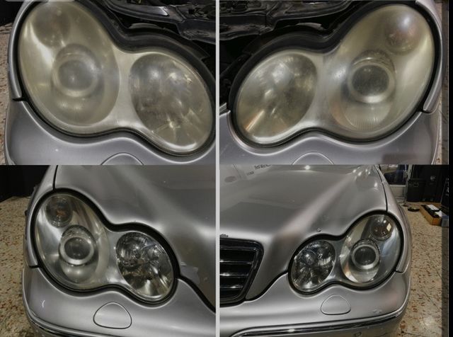 Restauración, lacado y pulido de faros