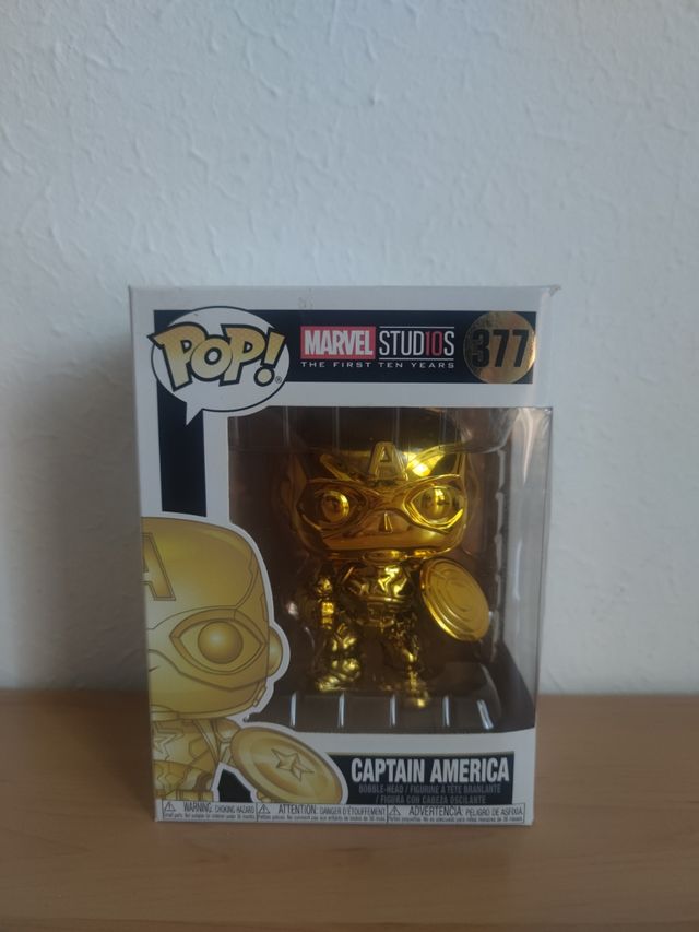 Funko Pop Marvel studios Captain America Gold