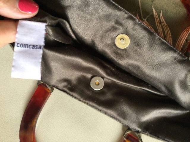 Borsa in tessuto ricamato