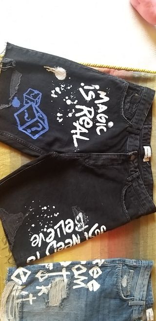 Pantalon pirata vaquero 