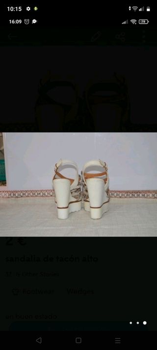 sandalia con talon