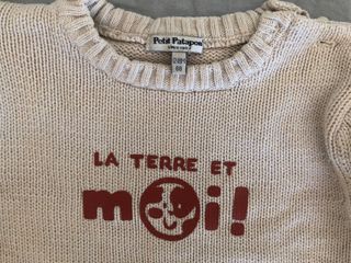 camisola bege Petit Patapon