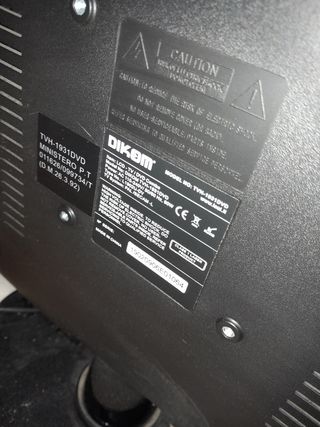 TV Dikom tvh-1931 con lettore DVD incorporato