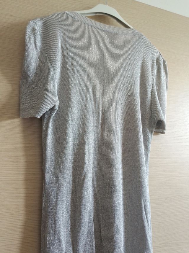 maglioncino argento lamé