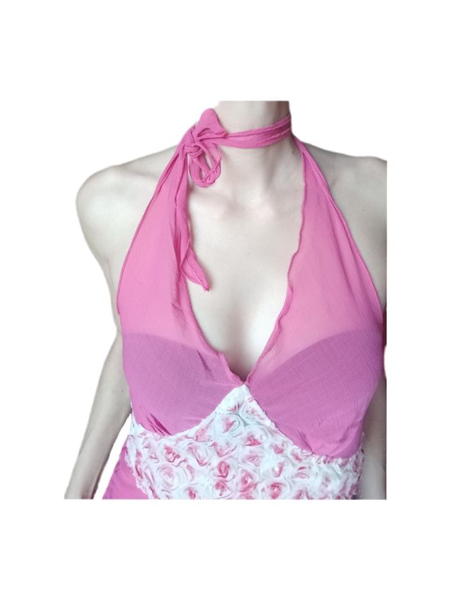 Top donna, fantasia fiori,Taglia: M / L 🇮🇹