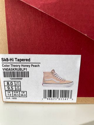 Vans Sk8-Hi Tapered 41,5/ MOSTAZA