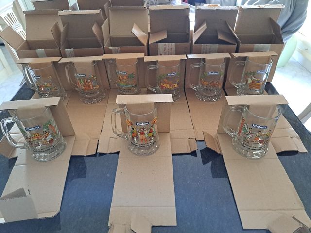 JARRAS DE CERVEZA ¡MAHOU!