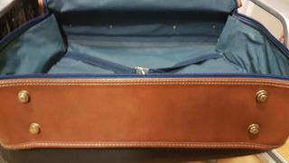 Maleta de lona y símil piel