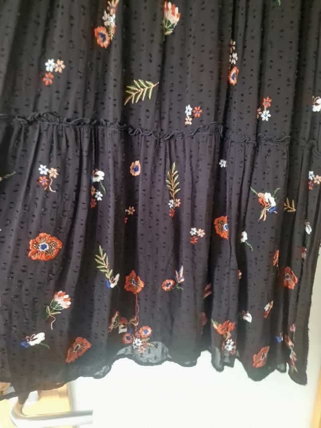 Vestido brillos Zara