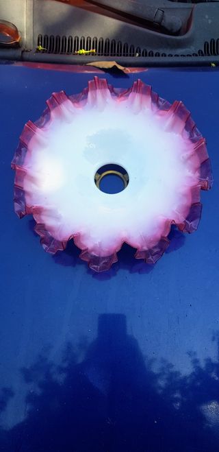 4 lampadari antichi vetro opalino