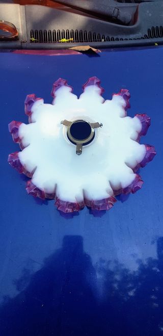 4 lampadari antichi vetro opalino