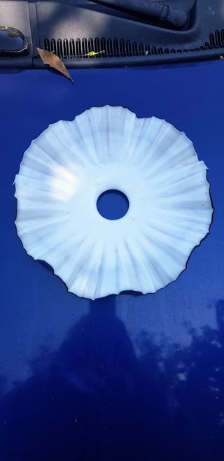 4 lampadari antichi vetro opalino