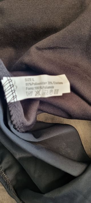 Bañador piscina mujer negro