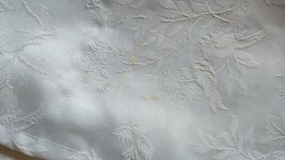 Cortinas Florales Blancas de Raso