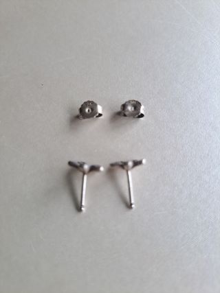 Pendientes Pandora plata/circon flor