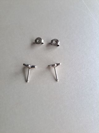 Pendientes Pandora plata/circon flor