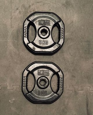 2 DISCOS 5KG CAUCHO BODYPUMP 26MM